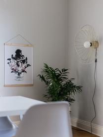 Wand- und Deckenleuchte Ray mit/ohne Stecker, Lampenschirm: Metall, Messingfarben, gebürstet, Ø 60 x H 20 cm