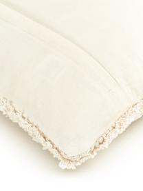 Kussenhoes Selina met decoratie, Beige, B 45 x L 45 cm