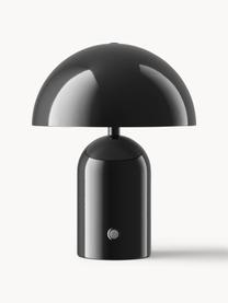 Lampada da tavolo piccola portatile a LED Walter, Nero, Ø 19 x Alt. 25 cm