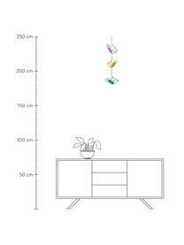 Lampa wisząca Chicos, Żółty, zielony, różowy, Ø 18 x W 17 cm