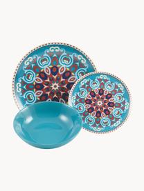 Súprava riadu z porcelánu Shiraz, 6 osôb (18 dielov), Porcelán, Viac farieb, 6 osôb (18 dielov)