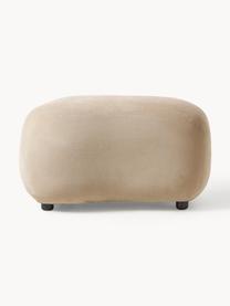 Pouf Alba, Tissu beige, larg. 70 x haut. 42 cm, courbé à gauche