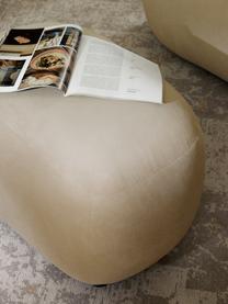 Hocker Alba, Bezug: 97 % Polyester, 3% Nylon , Webstoff Beige, B 70 x H 42 cm, gebogen links