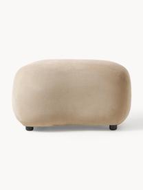 Hocker Alba, Bezug: 97 % Polyester, 3% Nylon , Füße: Kunststoff Dieses Produkt, Webstoff Beige, B 70 x H 42 cm, gebogen links