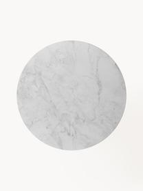 Ronde eettafel Mavi, Ø 110 cm, Tafelblad: keramiek, Poten: gepoedercoat metaal, Wit, Ø 110 cm
