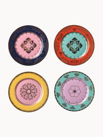 Set de platos postre Grandpa, 4 uds., Porcelana, Multicolor, Ø 19 cm