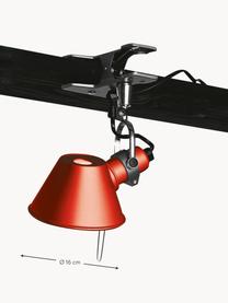 Malá stolová lampa so štipcom Tolomeo Micro Pinza, Červená, Ø 16 x V 20 cm