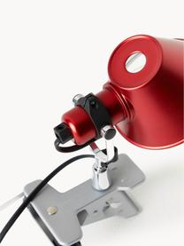 Malá stolová lampa so štipcom Tolomeo Micro Pinza, Červená, Ø 16 x V 20 cm