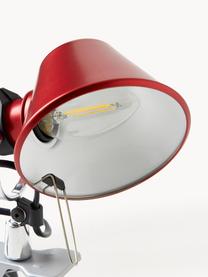 Malá upínací stolní lampa Tolomeo Micro Pinza, Červená, Ø 16 cm, V 20 cm