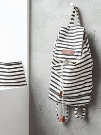 Kozmetická taštička so zapínaním na zips Stripes, Čierna, biela