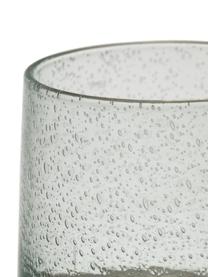 Bicchiere acqua in vetro soffiato con bolle d'aria Lorea 6 pz, Vetro, Verde, Ø 7 x Alt. 8 cm, 200 ml