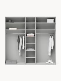 Armario modular Leon, 5 puertas (250 cm), diferentes variantes, Estructura: tablero aglomerado revest, Gris claro, Interior Basic (An 250 x Al 200 cm)