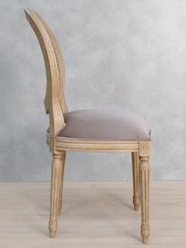 Silla artesanal tapizada Medallón, Beige, marrón, An 50 x Al 101 cm