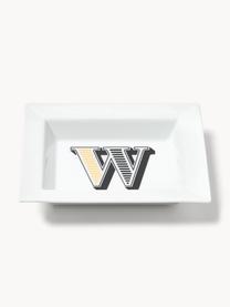 Westwing Collection x MEISSEN, handgefertigte Vide-Poche Initials mit Dekor, Porzellan, glasiert, W, B 16 x T 13 cm