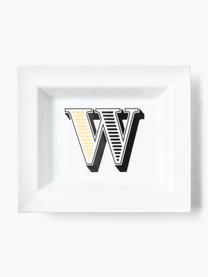 Westwing Collection x MEISSEN, handgefertigte Vide-Poche Initials mit Dekor, Porzellan, glasiert, W, B 16 x T 13 cm