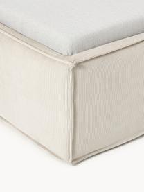 Cord-Einzelbett Dream mit Stauraum, Bezug: Cord (92 % Polyester, 8 %, Korpus: Massives Fichtenholz, Spa, Cord Hellbeige, B 90 x L 200 cm