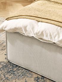 Letto singolo in velluto a coste con vano contenitore Dream, Rivestimento: velluto a coste (92% poli, Velluto a coste beige chiaro, Larg. 90 x Lung. 200 cm