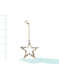Adorno navideño Flora Star, Dorado, An 12 x Al 13 cm