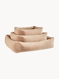 Bouclé-Hundebett Teddy, in verschiedenen Grössen, Bezug: Bouclé (100 % Polyester) , Bouclé Hellbeige, B 68 x T 55 cm