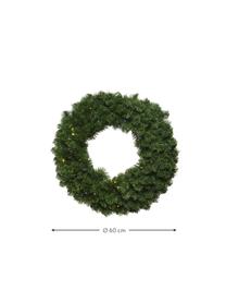 LED vánoční věnec Imperial, Ø 60 cm, Umělá hmota, Zelená, Ø 60 cm, V 8 cm