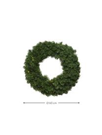 Couronne de Noël LED Imperial Ø 60 cm, Plastique, Vert, Ø 60 x haut. 8 cm