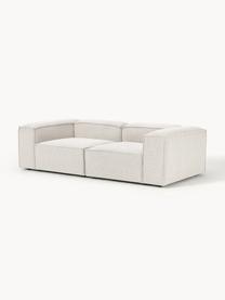 Modulares Sofa Lennon (3-Sitzer) aus Bouclé, Bezug: Bouclé (100 % Polyester) , Gestell: Massives Kiefernholz FSC-, Bouclé Off White, B 238 x T 119 cm