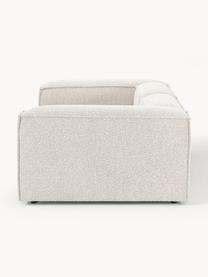 Sofá modular en tejido bouclé Lennon (3 plazas), Tapizado: tejido bouclé (100% polié, Estructura: madera contrachapada de p, Patas: plástico Este producto es, Bouclé Off White, An 238 x F 119 cm