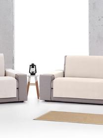 Funda de sillón Levante, 65% algodón, 35% poliéster, Crema, An 55 x L 220 cm