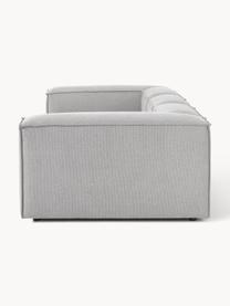 Modulares Sofa Lennon (4-Sitzer), Bezug: 100 % Polyester Der strap, Gestell: Massives Kiefernholz, Spe, Webstoff Grau, B 327 x T 119 cm