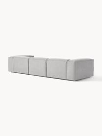 Modulares Sofa Lennon (4-Sitzer), Bezug: 100 % Polyester Der strap, Gestell: Massives Kiefernholz, Spe, Webstoff Grau, B 327 x T 119 cm