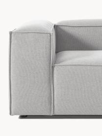 Modulares Sofa Lennon (4-Sitzer), Bezug: 100 % Polyester Der strap, Gestell: Massives Kiefernholz, Spe, Füße: Kunststoff Dieses Produkt, Webstoff Grau, B 327 x T 119 cm