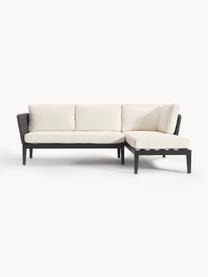 Tuin lounge hoekbank Caline, Bekleding: 100% polyester Met 20.000, Frame: aluminium, Off White, antraciet, B 149 x D 77 cm, hoekdeel rechts