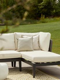 Tuin lounge hoekbank Caline, Bekleding: 100% polyester Met 20.000, Frame: aluminium, Off White, antraciet, B 149 x D 77 cm, hoekdeel rechts