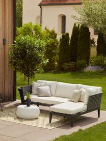 Garten-Lounge-Ecksofa Caline, Bezug: 100 % Polyester Der hochw, Gestell: Aluminium, Off White, Anthrazit, B 149 x T 77 cm, Eckteil rechts