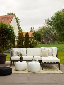 Garten-Lounge-Ecksofa Caline, Bezug: 100 % Polyester Der hochw, Gestell: Aluminium, Off White, Anthrazit, B 149 x T 77 cm, Eckteil rechts