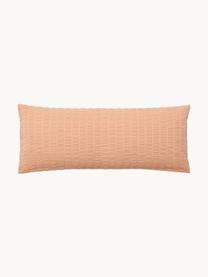 Funda de almohada de algodón Esme, Reverso: tejido renforcé Densidad , Terracota, An 45 x L 110 cm