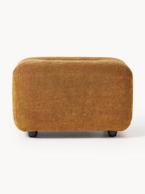 Pouf Stella, Tissu ocre, larg. 71 x haut. 43 cm