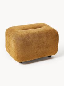 Pouf Stella, Tissu ocre, larg. 71 x haut. 43 cm