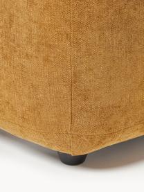 Pouf Stella, Tissu ocre, larg. 71 x haut. 43 cm