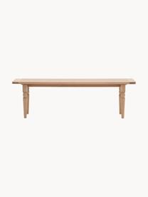 Ručně vyrobená dřevěná lavička Eton, Dubové dřevo, Š 150 cm, H 38 cm