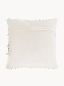 Housse de coussin 45x45 bohème Paco, 80 % coton, 20 % polyester, Jaune moutarde, larg. 45 x long. 45 cm