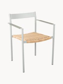 Sedie da giardino DK 2 pz, Struttura: alluminio rivestito, Seduta: polirattan, Verde salvia, beige, Larg. 55 x Prof. 54 cm