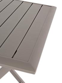Mesa plegable para exterior Elin, 70 x 70 cm, Aluminio con pintura en polvo, Marrón café, An 70 x F 70 cm