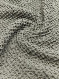Prehoz z bavlny s vafľovou štruktúrou Lois, 100 %  bavlna, Kaki, Š 260 x D 260 cm (pre postele do 200 x 200 cm)