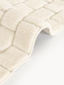 Alfombra artesanal texturizada Adley, 78% lana, 20% algodón, 2% poliéster

Las alfombras de lana se pueden aflojar durante las primeras semanas de uso, la pelusa se reduce con el uso diario., Blanco crema, An 80 x L 150 cm (Tamaño XS)