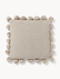 Housse de coussin 40x40 avec pompons Molly, 100 % coton

Le matériau est certifié STANDARD 100 OEKO-TEX®, 11.HIN.00050, HOHENSTEIN HTTI, Beige clair, larg. 40 x long. 40 cm