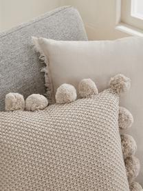 Housse de coussin 40x40 avec pompons Molly, 100 % coton

Le matériau est certifié STANDARD 100 OEKO-TEX®, 11.HIN.00050, HOHENSTEIN HTTI, Beige clair, larg. 40 x long. 40 cm