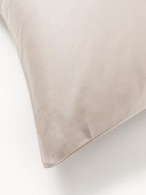 Baumwollsatin-Kissenbezug Comfort, Webart: Satin Fadendichte 250 TC,, Hellbeige, B 40 x L 80 cm