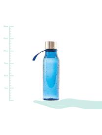 Kleine To Go Trinkflasche Lean, Flasche: Tritan (Kunststoff), BPA-, Blau, Stahl, 570 ml