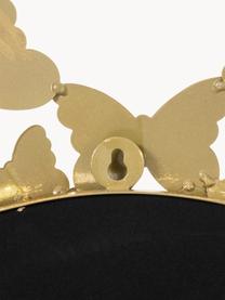 Specchio rotondo da parete con finitura antica Butterfly, Cornice: metallo rivestito, Superficie dello specchio: lastra di vetro, Dorato, Ø 67 x Prof. 4 cm